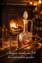 Botella cristal Bohemia.